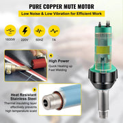 Hete Lucht Pistool - Las Pistool - Soldeer Pistool - Soldeerbout - 220V - 600°C - 3M - Met Accessoires - Blauw