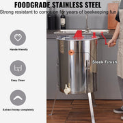 Honing - Extractor - Honing Extractor - Manueel - Honingslinger - 3 Frames - Honing centrifuge - Handmatig - Roestvrij Staal