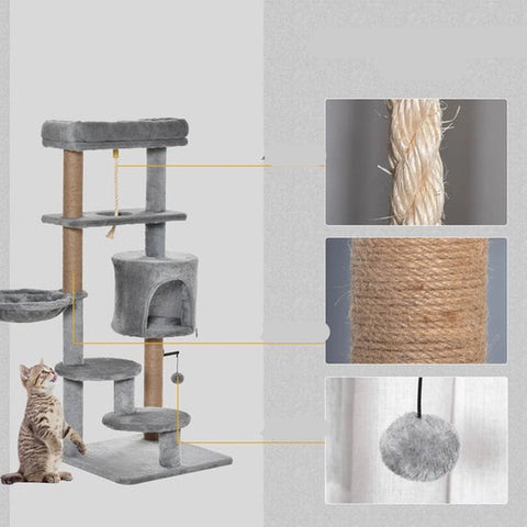 Krabpaal Kat - 120cm - Katten - Krabpaal Voor Katten - Krabpaal voor Grote Katten - Hangmat