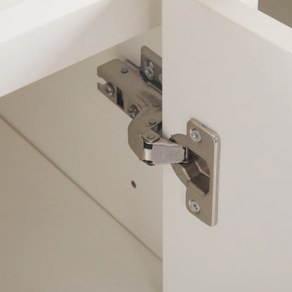 Kast - Dressoirs - 12 laden - Ladekast - Opbergkast - Halmeubel - 90 cm x 35 cm x 120 cm - Wit - QUORE