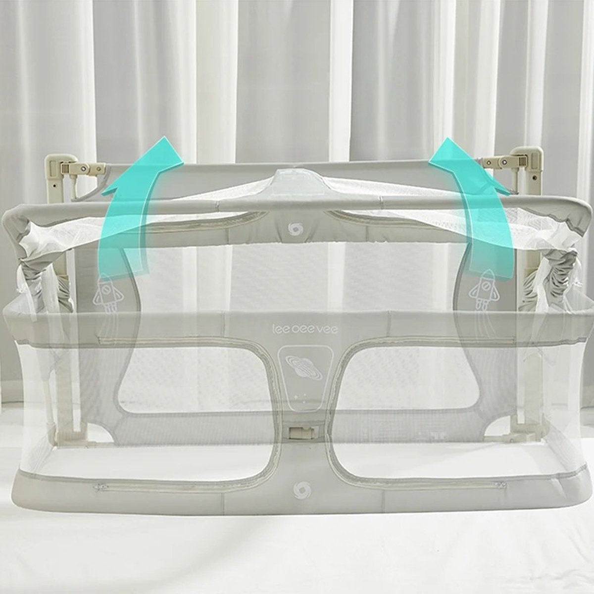 Co-Sleeper - Baby Bed - Cradle - 120x42x50cm - Beige