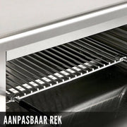 Elektrische Roestvrij Staal Oven - Grill en Pizza Oven - Voor Kip en Keuken - 2kW - Afmetingen 60.9 x 30.4 x 26.6 cm