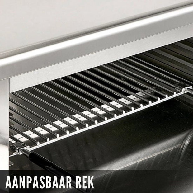 Elektrische Roestvrij Staal Oven - Grill en Pizza Oven - Voor Kip en Keuken - 2kW - Afmetingen 60.9 x 30.4 x 26.6 cm