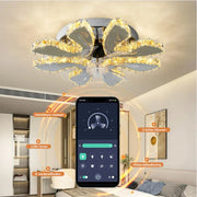 Plafondventilator met Verlichting - Plafonniere Met Krachtige Ventilator, Afstandsbediening en App Bediening - Modern Design Slaapkamer - 7 Bladen