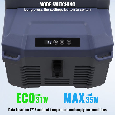 Draagbare Koelkast - Enkele Zone - Laag Energieverbruik - Led-Display En Bluetooth - Bediening - 12L - Donkergrijs