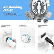 Professionele Hondenfohn - Hondentondeuse - Trimset 5-in-1 - Trimmer - Stofzuiger - Borstel - Dieren - Katten - Honden