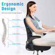 Ergonomische Bureaustoel - Bureaustoelen voor Volwassenen - Office Chair - Gamestoel - Kantoorstoel - Volledig Verstelbaar - Incl. 3D-verstelbare Armleuningen & Verstelbare Lendensteun - Zwart