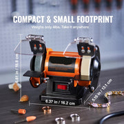 Dubbele Slijpmachine - 3-in-1 Multifunctioneel - Krachtige 50W <Otor - Borstelloos - 3 Polijst Schijven - Sieraden - 100+Accessoires - Polijsten - Slijpen