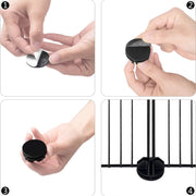 Huisdierkooi - Huisdierhok - Verstelbaar en Opvouwbaar - 2 Verdiepingen - Zwart - 140x70x70cm - Konijn - Hond - Kennel