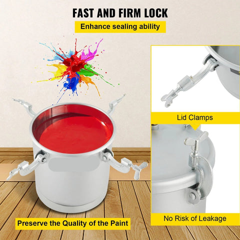 Verfspuitsysteem - Hoge Druk Verfspuit - Verfpistool - Verfspuiten Muurverf - Spuitpistool Verf - Spuitbus voor Verf Onder Druk - met Spuitpistool en Slang - voor Buitenschilderwerk of Commercieel Schilderwerk