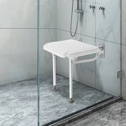 Inklapbare Douchestoel – Opvouwbare Muurstoel voor Douche – Aluminium Wandstoel met Antislip Zitting – Veilig & Comfortabel – Badkamerstoel tot 150 kg - QUORE