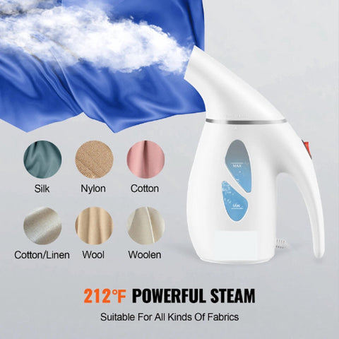 Kledingstomer - Stoomreiniger - Handstomer - Incl. Gratis Hittebestendige Handschoen & Gebruiksvriendelijk - 900W - Wit - 23x9x15cm