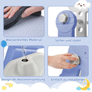 Glijbaan voor kinderen - 4 in 1 kinderglijbaan, schommel met basketbalstandaard, klimladder, schommel, tuinglijbaan voor binnen en buiten