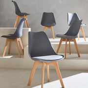 Set of 6 dining room chairs, nils, 42x55x81cm