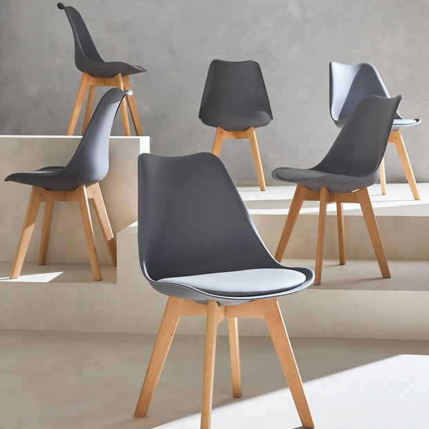 Set of 6 dining room chairs, nils, 42x55x81cm