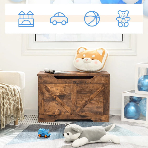 Toy chest - Toy storage bench - Toy chests - Wooden toy chest - Blanket chest - Storage bench with lid - 100x40x50.5cm