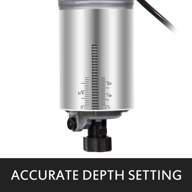 Compacte Router - Met 2 Bases - Variabele Snelheid - Duurzaamheid - Groot Snelheidsbereik - Vaste Basis