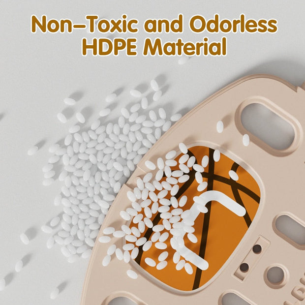 Glijbaan Peuter - Binnen - Buiten - Speeltuin - Speelhuis - Multifunctioneel - Speelgoed - Speeltoestel - Beige/Grijs - 189x217x111cm