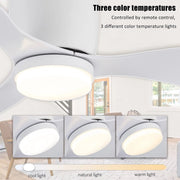Plafondventilator met verlichting - 132cm - Afstandsbediening - Plafond Lamp - Wit - Slaapkamer - LED - Timer - 6 standen - Plafonniere