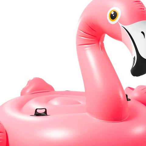 Opblaasbare Flamingo XXL - 2x2x1 M - Zwembad Accessoires - Drankhouder Zwembad - Roze Flamingo - Opblaasbaar Waterspeelgoed/Opblaasdier - Sterk & duurzaam PVC - Zomer Strand & Zwembad voor Kinderen & Volwassenen
