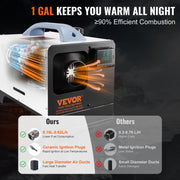 Auto Diesel Luchtverwarmer - Alles-In-ééN - 5-8 Kw - Met 30m Afstandsbediening En Lcd-Scherm - Snelle Verwarming, Geluidsarm, Draagbare Autoverwarmer Voor Auto'S, Campers, Vrachtwagens, Tractoren, Garages, Hutten, Buiten Kamperen - Wit