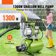 Tuinpomp - 1300W Irrigatiepomp - Max. Debiet 4200L/u - Geschikt voor Zwembaden en Ondiepe Bronnen