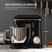 Mixer met Mengkom - Keukenmachine - Keukenrobot - Zwart
