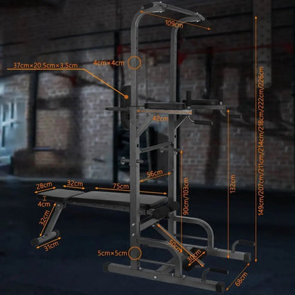 Pull up station - Fitness bank - Homegym - Fitness station - Krachtstation - Dipping Station