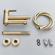 Luxury Bathroom Shower Faucet Set - Wall Mounted - Brushed Gold - Shower Head Faucet Set