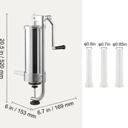 Worstmachine - Worstenvuller - Worstenmaker - 3L - Huishoudapparatuur - Keukenmachine
