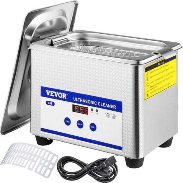 Ultrasoon Reiniger - Professionele Ultrasone Reinigingsapparaat - 800ml - Digitale verwarming Timer - Sieraden - Brillen -Tanden - Roestvrij Staal - Zilver