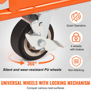 Gipsplaten Vrachtwagen - Laadvermogen 3000 lbs - Duurzaam Staal - 5-Inch Stille Wielen - Voor Transport van Wandpanelen - Multiplex en Gipsplaten - Eenvoudige Installatie - Brede Toepassing in Hotels - Feestzalen en Woonhuizen