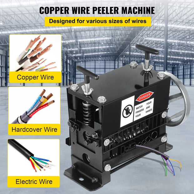 Kabelstripper Machine - Kabelpeller - Draadstripper - Automatische Striptang - Stripmachine - Elektrisch & Handmatig - IJzer & Koper - 1,5-38mm