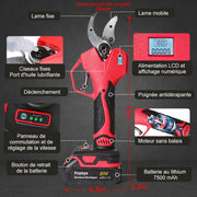Elektrische Snoeier - Tuingereedschap - Borstelloos Snoerloos - Geschikt Voor Makita 18V Accu - Inclusief 2x Accu + 1x Lader