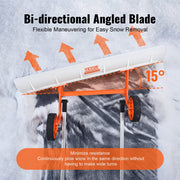 Sneeuwschep - 15° Hellend Ontwerp - U-vormige Aluminium Handgreep - Premium Constructie - Lichte en Duurzaam - 120 x 94 x 25 cm