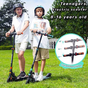 Elektrische Step Kinderen - Kinderstep Inklapbaar - 250W - Max 20km/u - 5.5" Wielen - Blauw