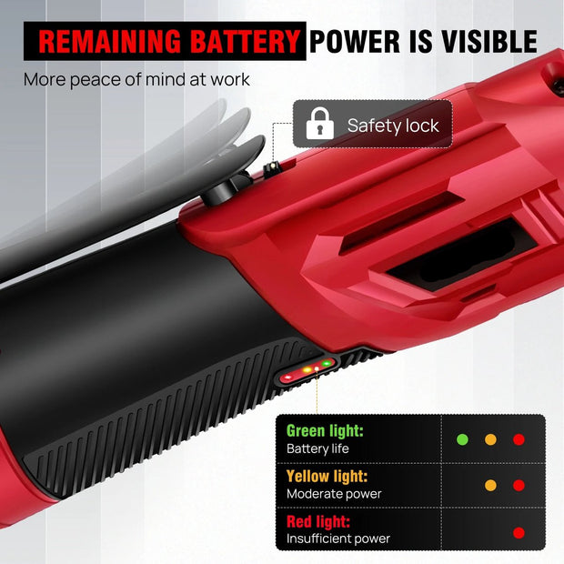 Ratelsleutel - Elektrische Ratelsleutel - Draadloze Ratelsleutel - Dopsleutel Set - Ratel Set - Met Koffer - 2x Accu - Snellader - 3/8" - 1500mAh