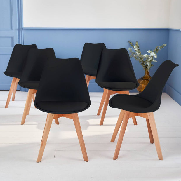 Set of 6 dining room chairs, nils, 42x55x81cm