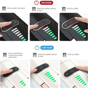 Koffiezetapparaat/melkopschuimer - Zwart - Koffie - Koffiemachine - 5-in-1 Compatibel ontwerp - Koud/warm functie - Koffiezetapparaat cups