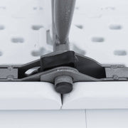 Fiesta opvouwbare receptie tafel en plastic banken 180cm, campingtafel