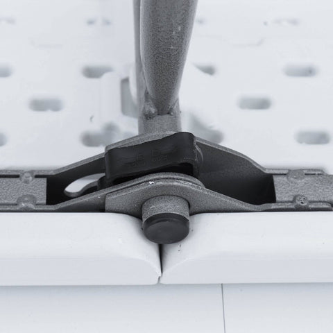 Fiesta opvouwbare receptie tafel en plastic banken 180cm, campingtafel