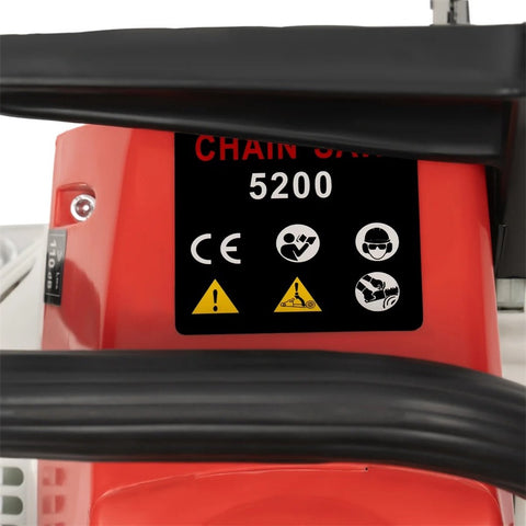 Gasaangedreven kettingzaag - boomzaag benzine - boom zaag - 2-takt, 52cc Luchtgekoelde Benzinemotor - 56 cm