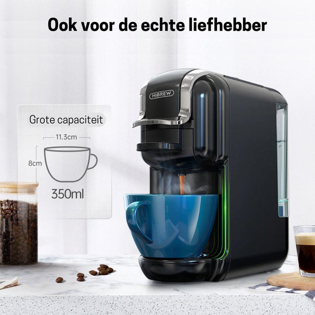 Coffee Machine - Nespresso Coffee Machine - Espresso - Maker - Iced Coffee - 5 in 1 - Black