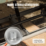 Sawmill Stalen Kettingzaag - Draagbaar - 0,5-30 cm Snijdikte - Geschikt voor 35,5-91,4 cm Kettingzaagbladen - Geschikt voor Bouwvakkers - Ticmerlieden