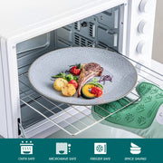 Luxe Serviesset – 32 delig – 8 persoons – Porselein - Bordenset – Dinner platen – Dessertborden - Kommen - Mokken - Schaaltjes - Grijs