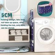 Opvouwbare badkuip voor volwassenen en kinderen - Draagbare badkuip van kunststof - Extra grote mobiele spa badvat 120 cm