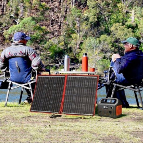 Foldable Solar Panel for Powerbank, Phone, Survival - Emergency Kit Think Ahead - Camping - Wireless Electricity - 100W