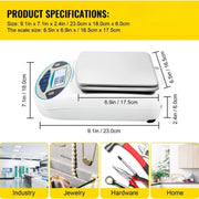 Precisie Weegschaal - Lab Analytische Balans - Keukenweegschaal - Digitaal - 5000G x 0.01G - LCD Scherm - 23x18x6cm