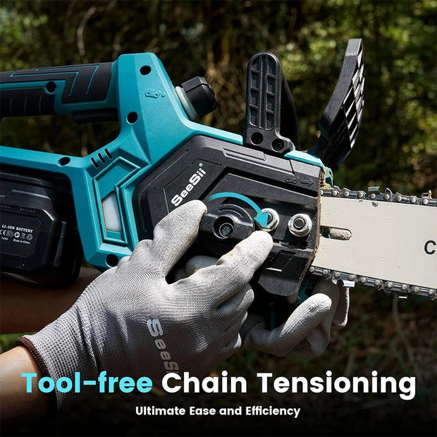 Elektrische Kettingzaag - Kettingzaag - Stille Kettingzaag - Zaag - Elektrische Zaag - 2x Accu - 5000Mah - 30000Rpm - 300mm