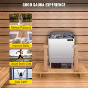 Elektrische Saunakachel - Kachel Externe/Interne Controller - 9KW - Oververhitting Bescherming - Spa Sauna Stoomgenerator